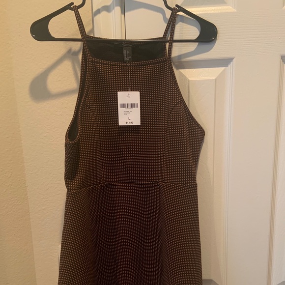 Black and orange spotted mini dress - Picture 1 of 2